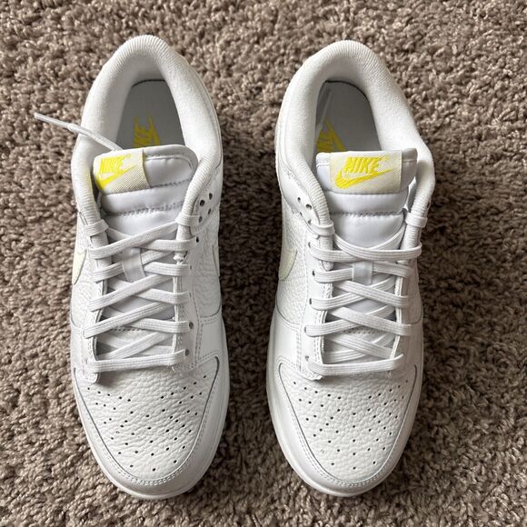 WMNS) Nike Dunk Low  Nike Dunk Low \'Valentine\'s Day Yellow Heart\' White FD0803-100 Women’s Size 8 New